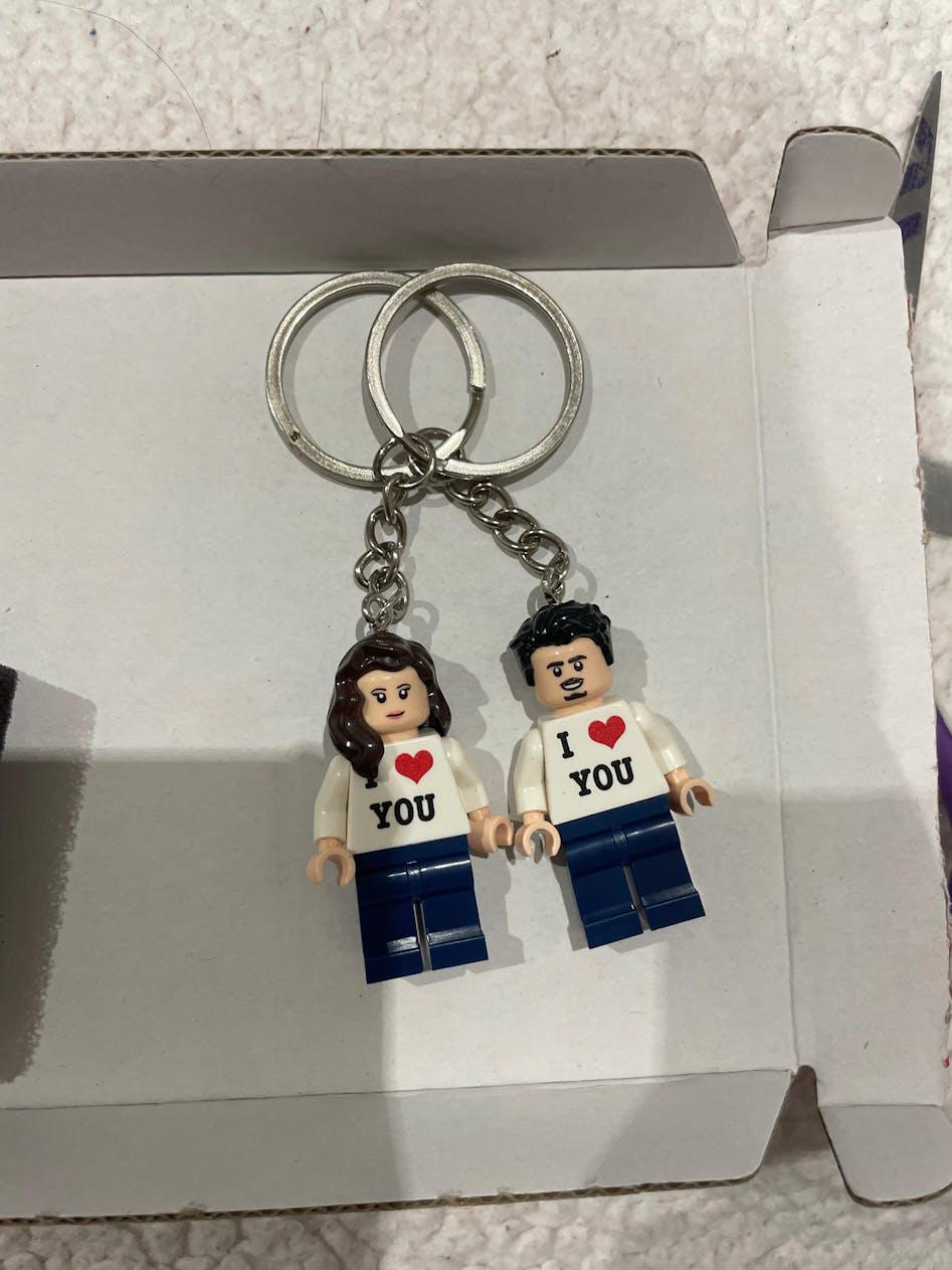 Breloc LEGO cu voi doi (2 bucăți)