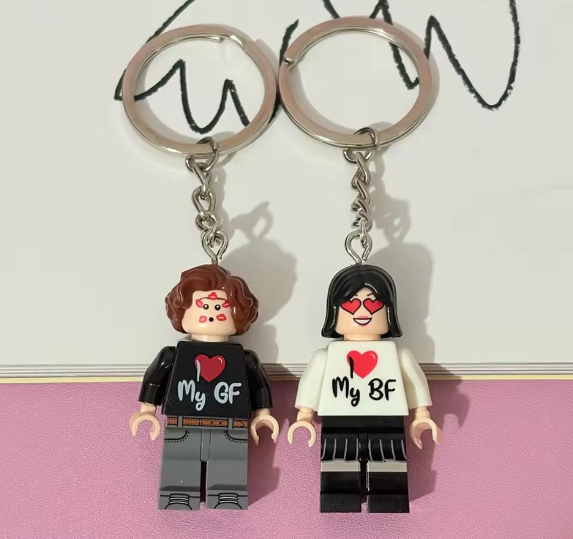 Breloc LEGO cu voi doi (2 bucăți)